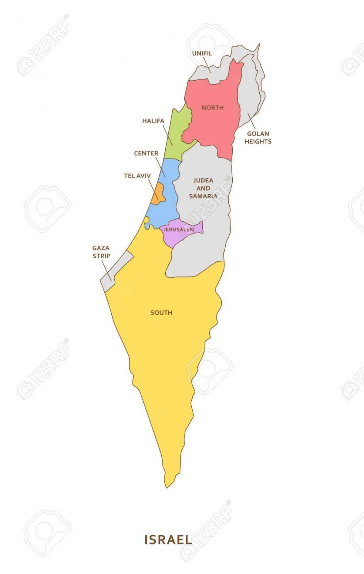 Israel Gebiete Karte