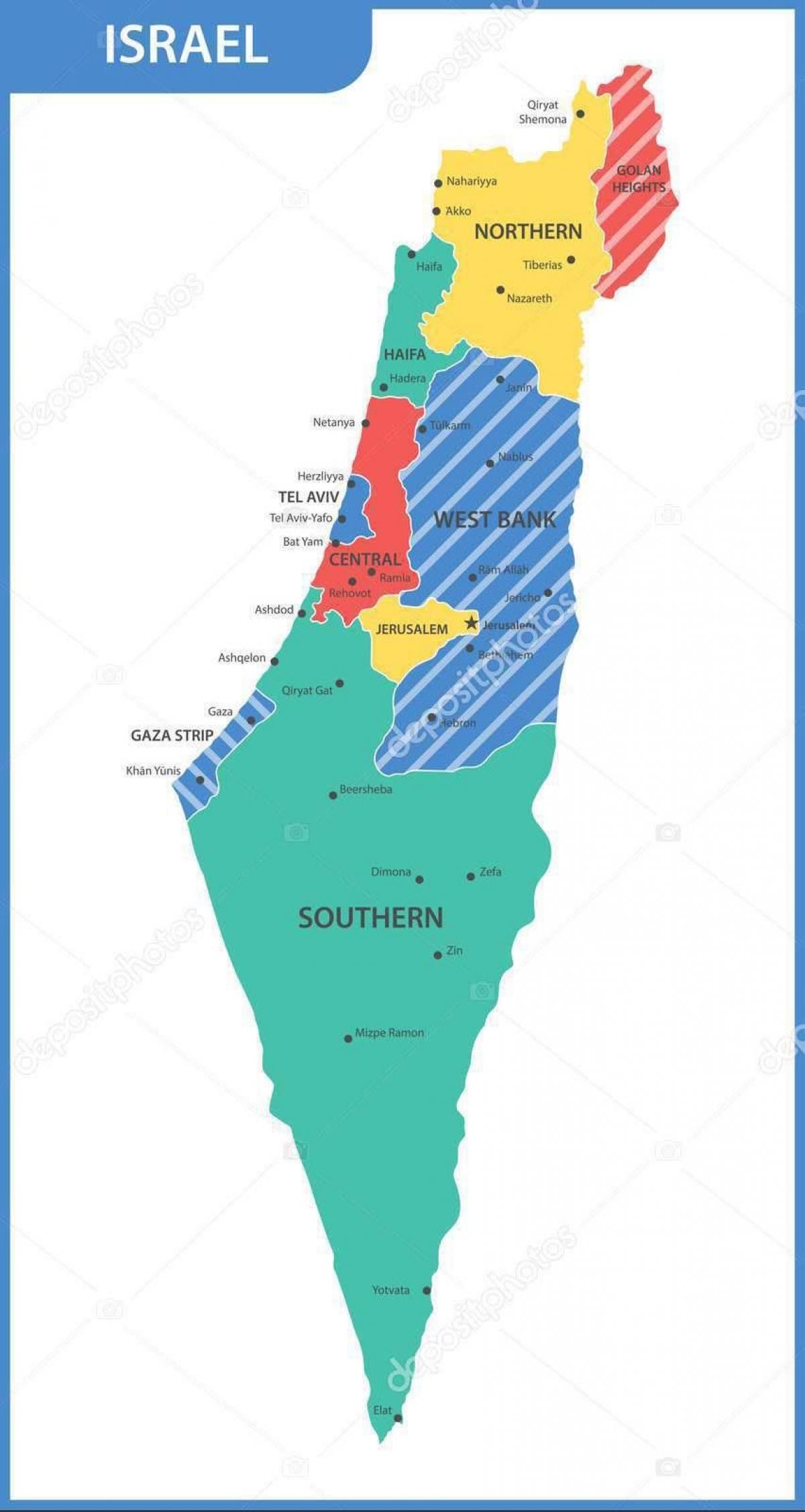 Israel Staatskarte