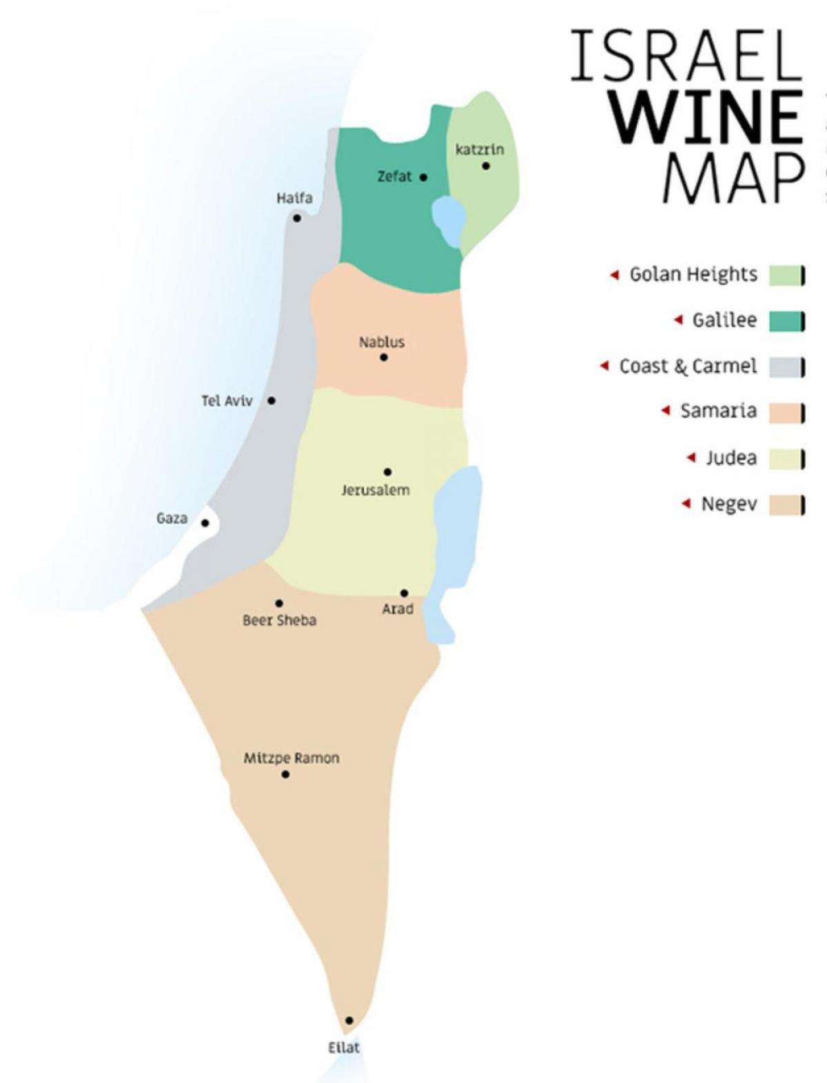Israel Weinberge Karte